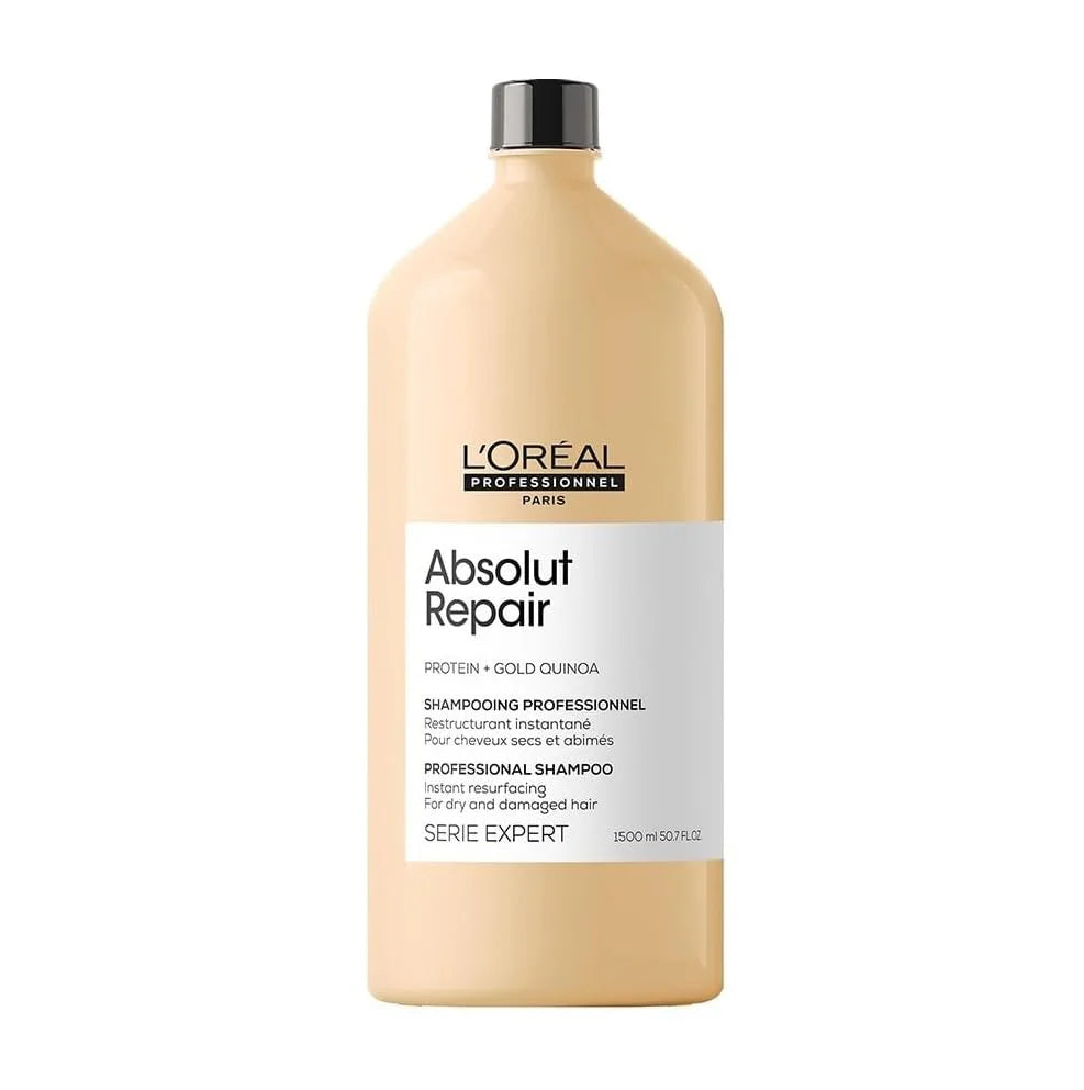 L'Oréal Professionnel Serie Expert Absolut Repair Shampoo For Damaged & Weakend Hair, 1500ML | Professional Hair Repairing Shampoo | Hair Strengthening Shampoo