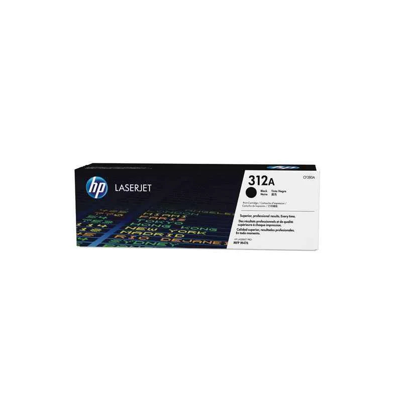 HP 312A Black LaserJet Toner Cartridge, CF380A