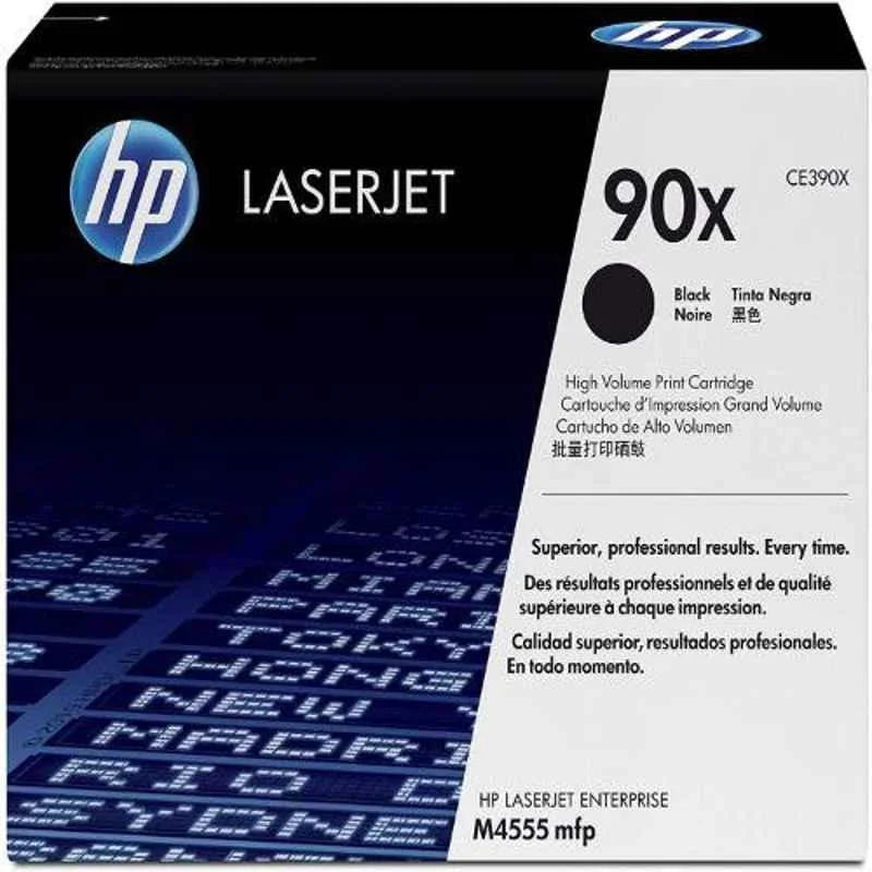 HP 90X High Yield Black Original LaserJet Toner Cartridge, CE390X