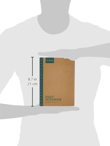 Solimo Notebooks, Spiral-Bound, Kraft Cover, Lightweight, Pleasing Designs (A5, 160 Pages, 100 GSM, Set of 3)