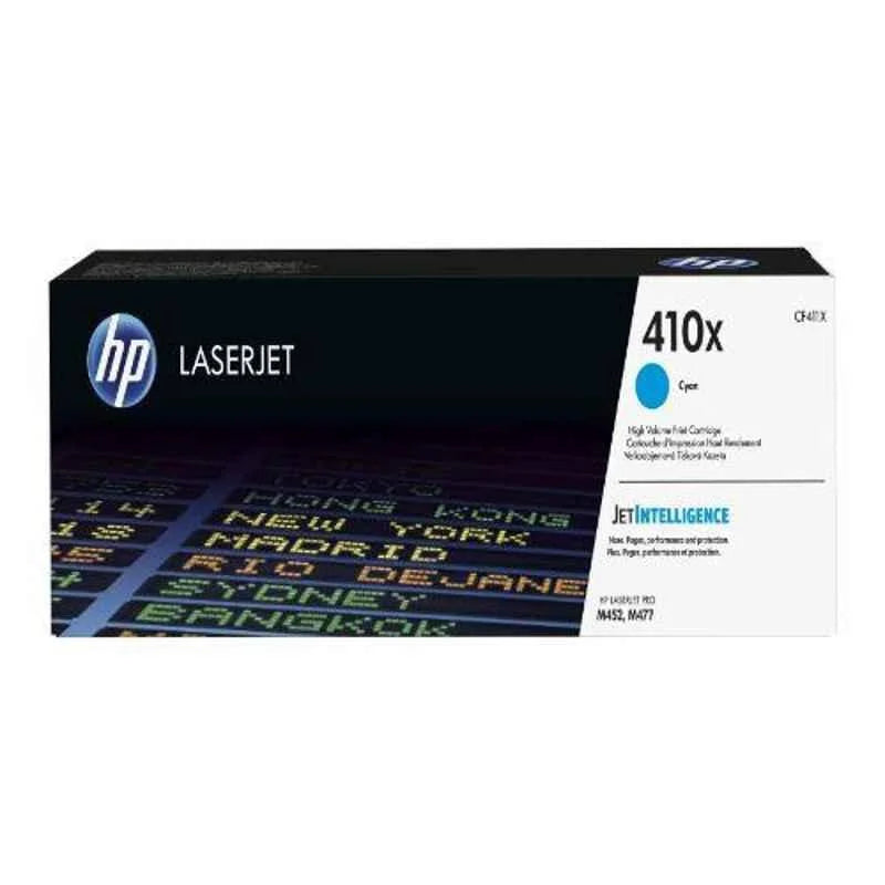 HP 410X High Yield Cyan Original LaserJet Toner Cartridge, CF411X