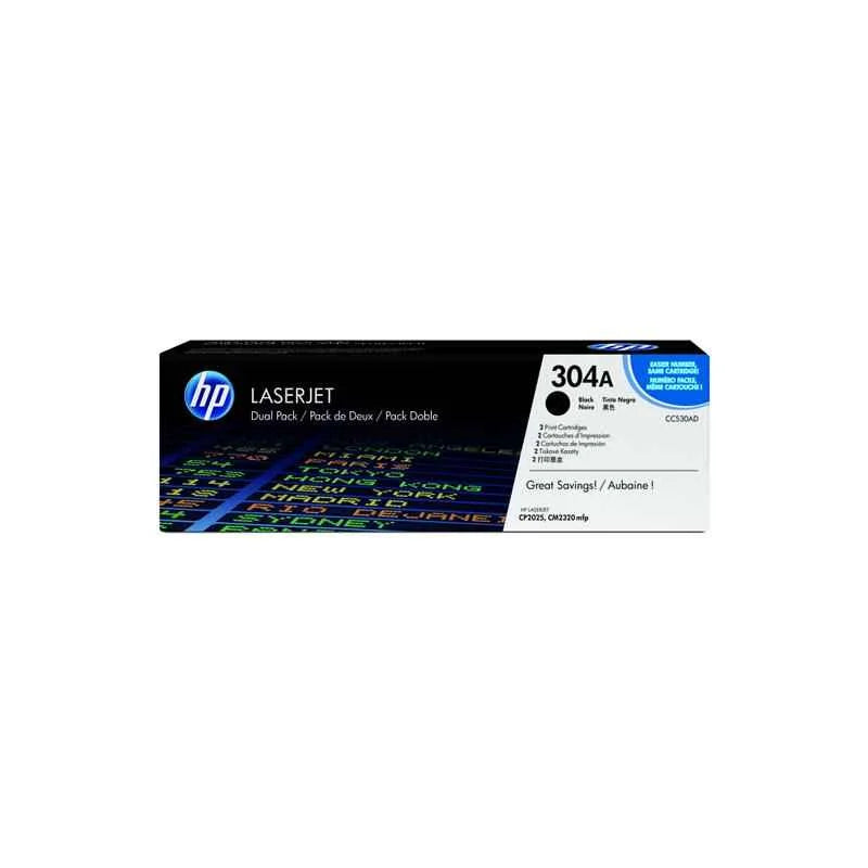 HP 304A Black LaserJet Print Cartridge, CC530AD