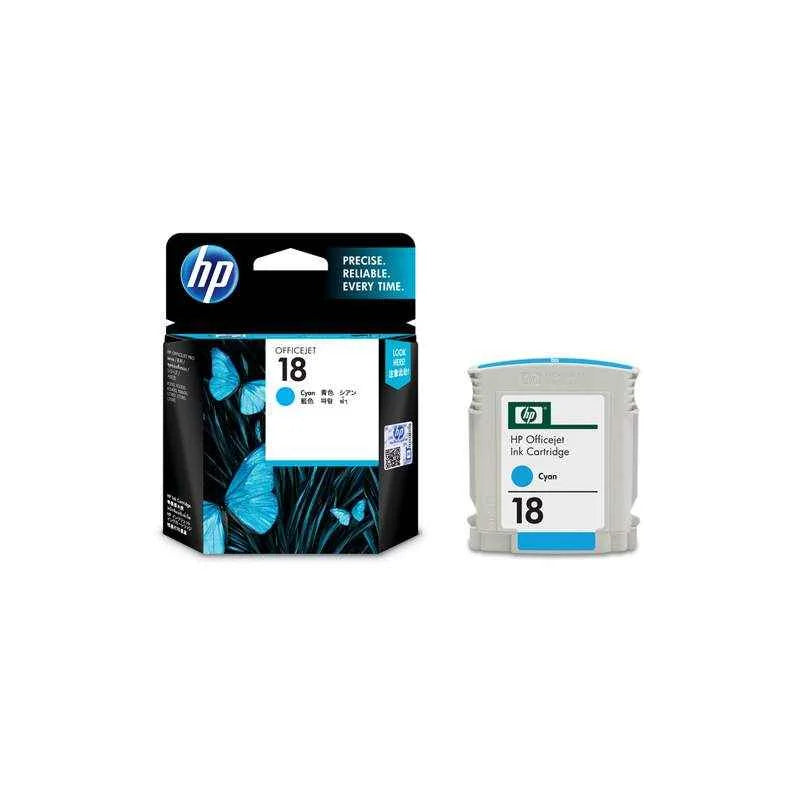 HP 18 Cyan Ink Cartridge, C4937A