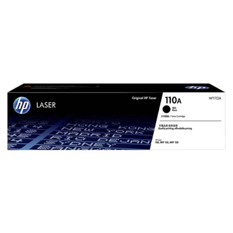HP 110A Black Original Laser Toner Cartridge, W1112A