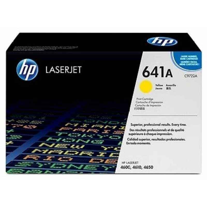 HP 641A Yellow LaserJet Toner Cartridge, C9722A