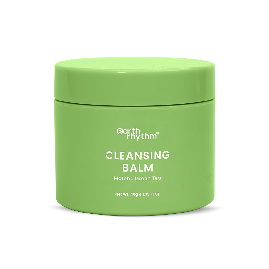 Earth Rhythm Matcha Green Tea Makeup Remover Cleansing Balm | Cleanse Makeup, Removes Excess Oil & Dirt, Detoxifies & Clear Pores | For All Skin Type | Men & Women – 40 GM
