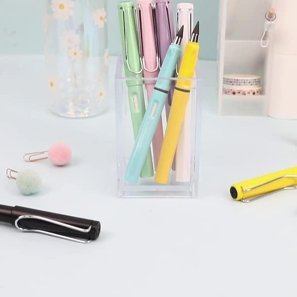 Hari Patra Everlasting Pencil Infinite Pencil,Infinity Pencil With Eraser,Inkless Magic Pencils,Portable Reusable Erasable Writing Pencil(Pack Of 4),Blue