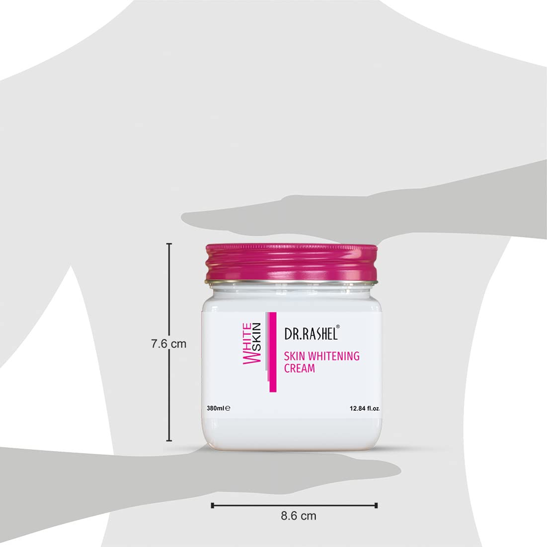 DR.RASHEL White Skin Face Cream For Women and Men (380 Ml) | All Skin Types |Soft and Healthy Skin | Repairing & Nourishment | Deep Hydration & Moisturization | 100% Vegan | Paraben Free