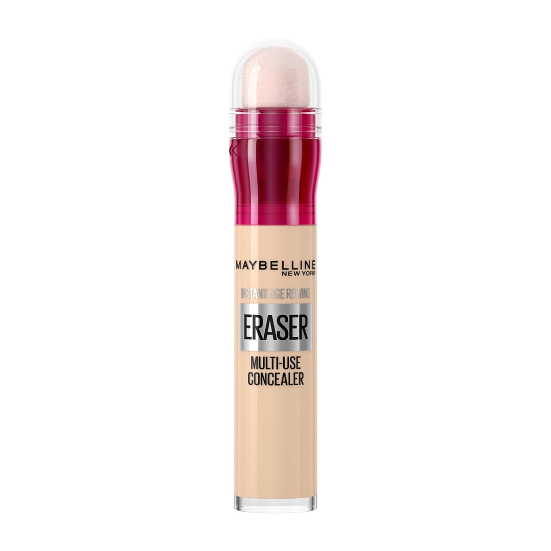 Maybelline New York Instant Age Rewind Dark Circles Treatment Concealer - Ivory, Packed with Goji Berry & Haloxyl, Bright & Refreshed eyes, Erase dark circles & fine lines, Long Lasting Concealer| 6g