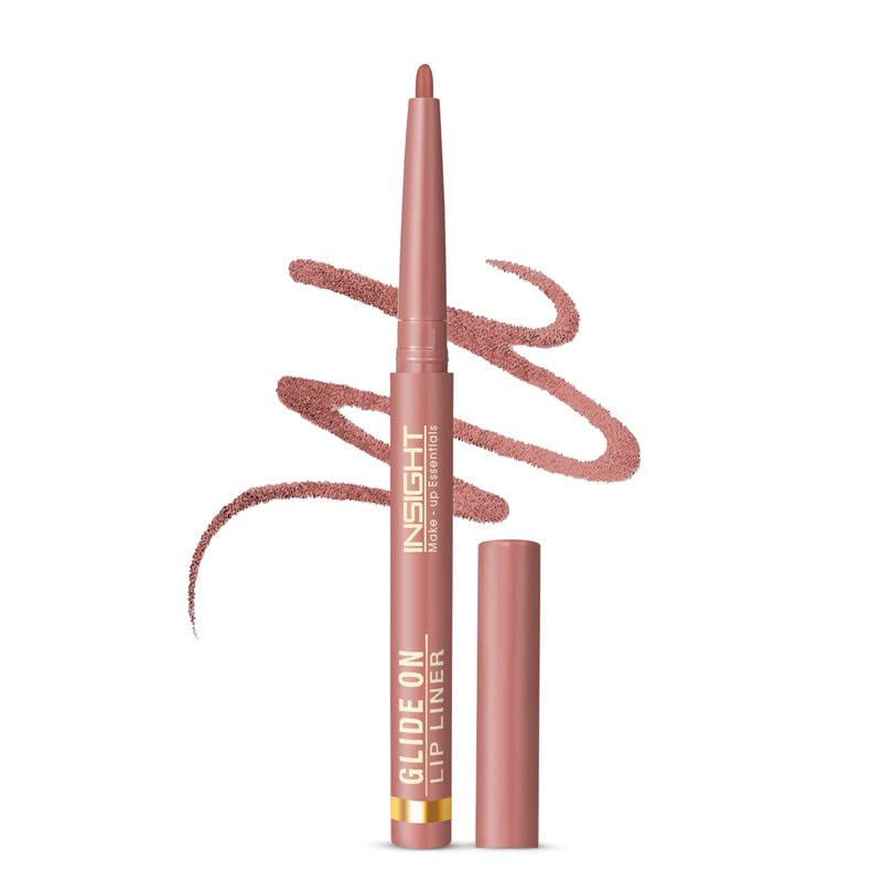 Insight Cosmetics Glide On Lip Liner | One Swipe Smooth Application | Long Lasting Lip Pencil,0.3 gm,10