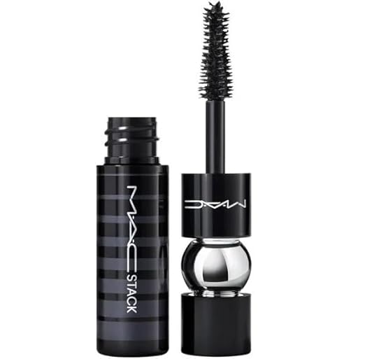 MAC Haute & Naughty Waterproof Curling Mascara, Black, Waterproof Mascara with Smart Curl Brush for Voluminous Lashes Black 10 ml