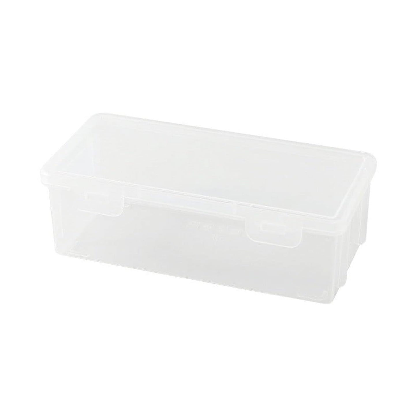 Plastic Pencil Box Stackable Translucent Clear Pencil Box Office Supplies Storage Organizer Box for Gel Pens Erasers Tape Pens Pencil Case School Supplies on Clearance (2)
