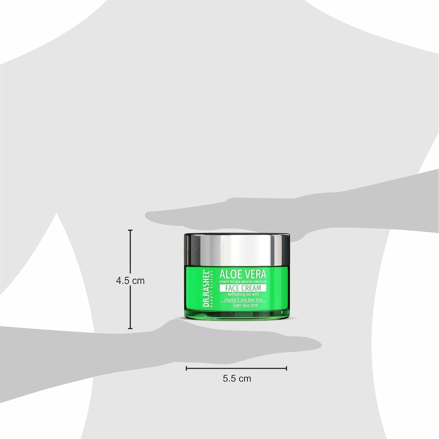 DR.RASHEL Aloe Vera Face Cream For Women and Men | All Skin Types |Soft and Healthy Skin | Repairing & Nourishment | Deep Hydration & Moisturization | 100% Vegan | Paraben Free