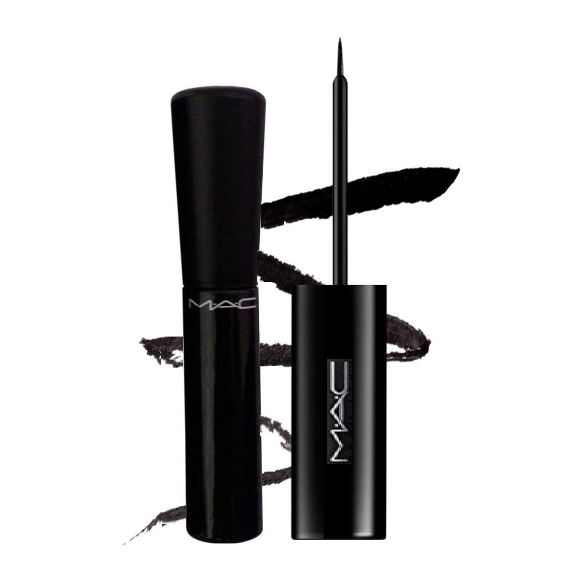 MAC Liquid Eyeliner - Black,6Ml|Intense Matte Finish|Quick Drying|24Hr Long Lasting|Fine Tip For Precise Smooth Application|Almond Oil Enriched|Waterproof|Smudgeproof