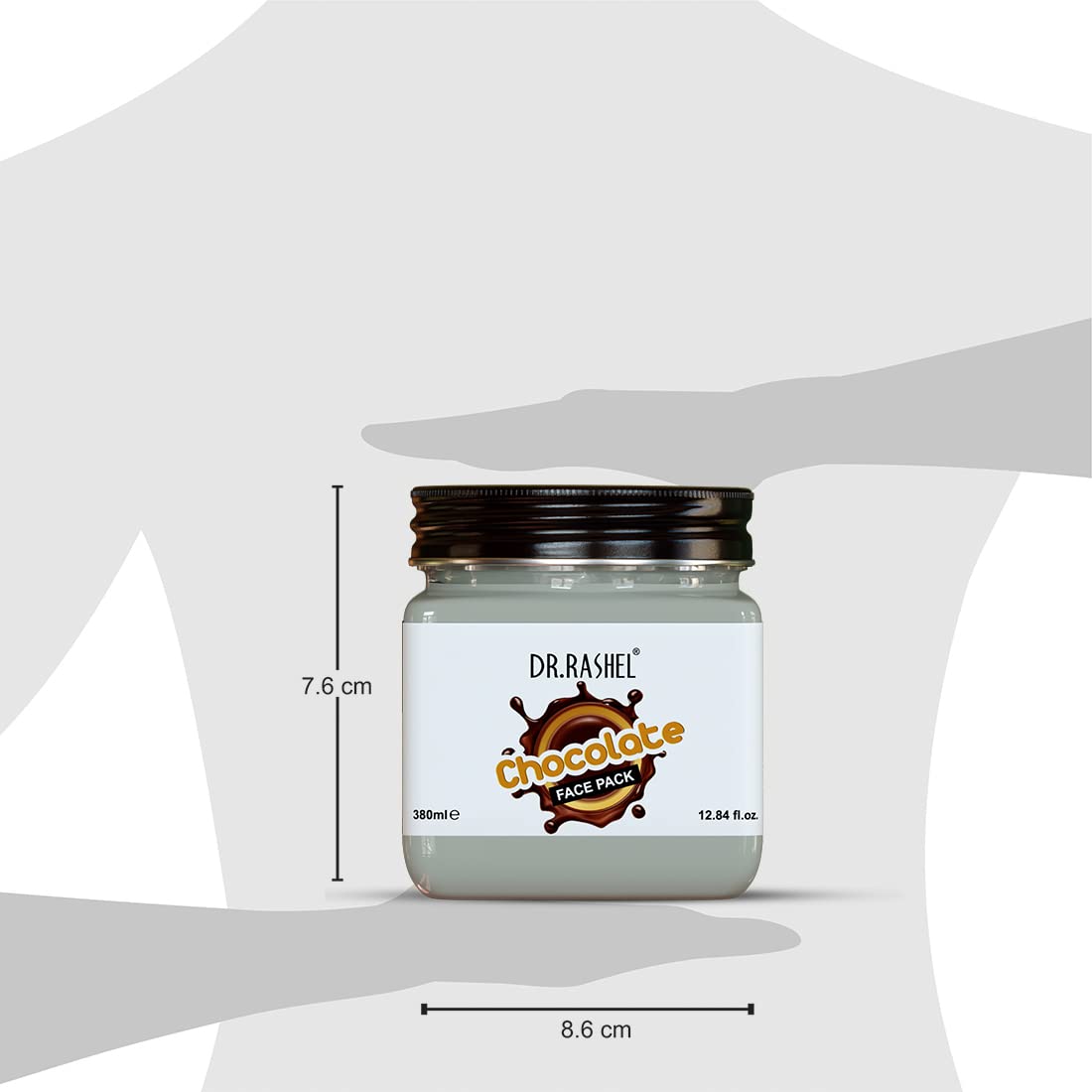 Dr.Rashel CHOCOLATE FACE PACK For vibrant glow, exfoliates purifies and hydrates the skin (380 ml)
