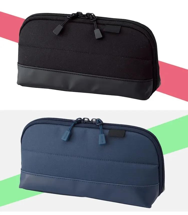 MEDICINEKING Perfect Pouch for Keeping Your pens, Pencils, and Small Accessories neatly Arranged Pack of 1 (Black)