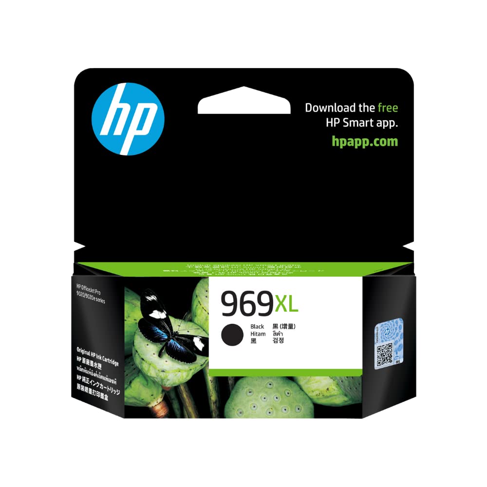 HP 969XL Black Ink Cartridge.