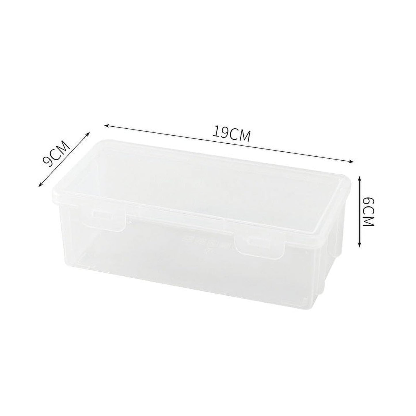 Plastic Pencil Box Stackable Translucent Clear Pencil Box Office Supplies Storage Organizer Box for Gel Pens Erasers Tape Pens Pencil Case School Supplies on Clearance (2)