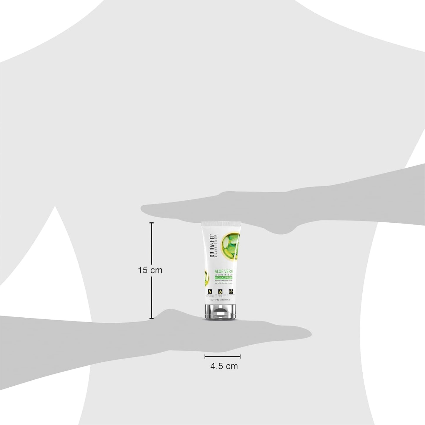 DR.RASHEL ALOEVERA FACIAL CLEANSER SOOTHES THE SKIN, MOISTURIZES, FIGHT WITH BLEMISH & DRYNESS, PARABEAN & SULPHATE FREE (80ml)