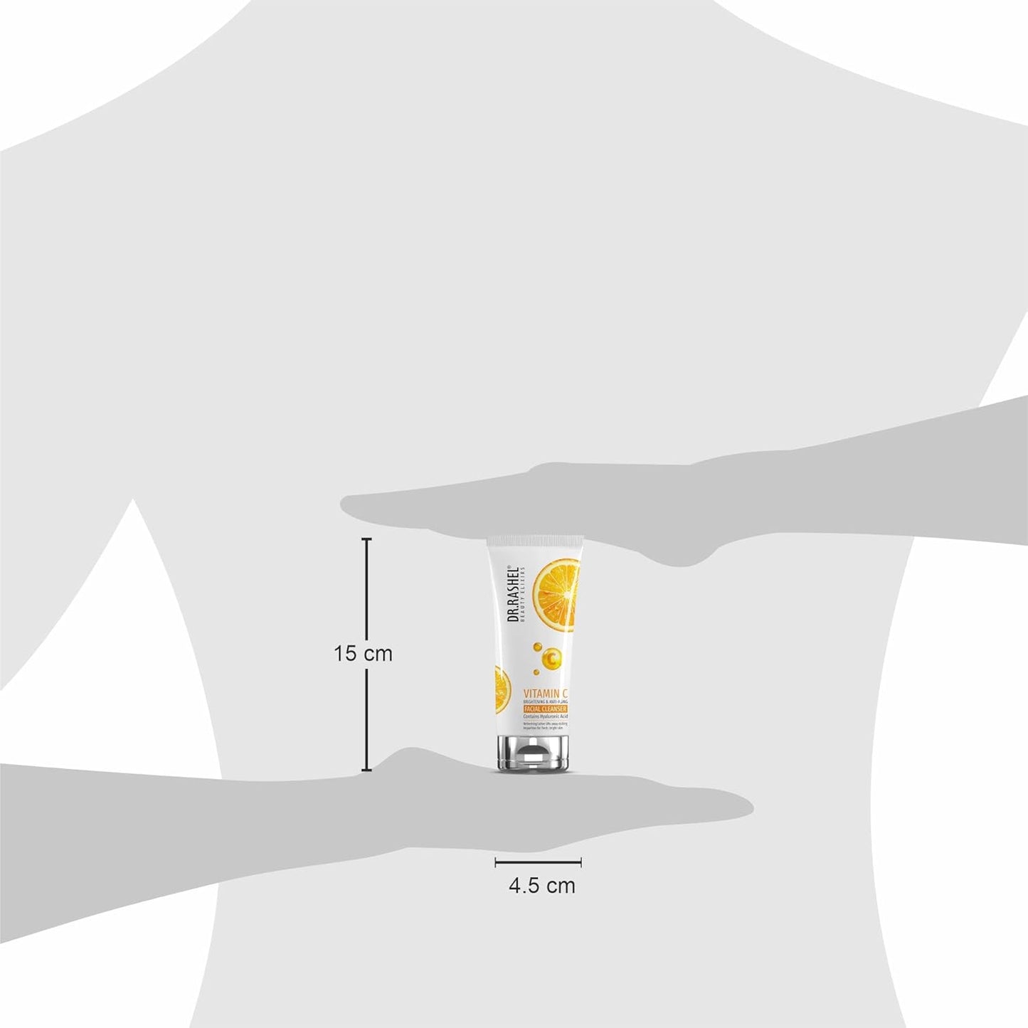 DR.RASHEL VITAMIN C FACIAL CLEANSER BRIGHTENING & ANTI-AGING CONTAINS HYALURONIC ACID (80ML)