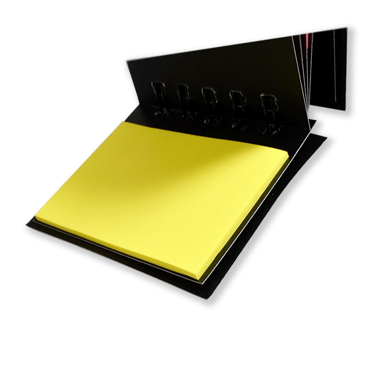 Solimo Sticky Notes Pad, Pocket-Size, Wirobound (2 x 3 Notes and Flags, 5 Colours)