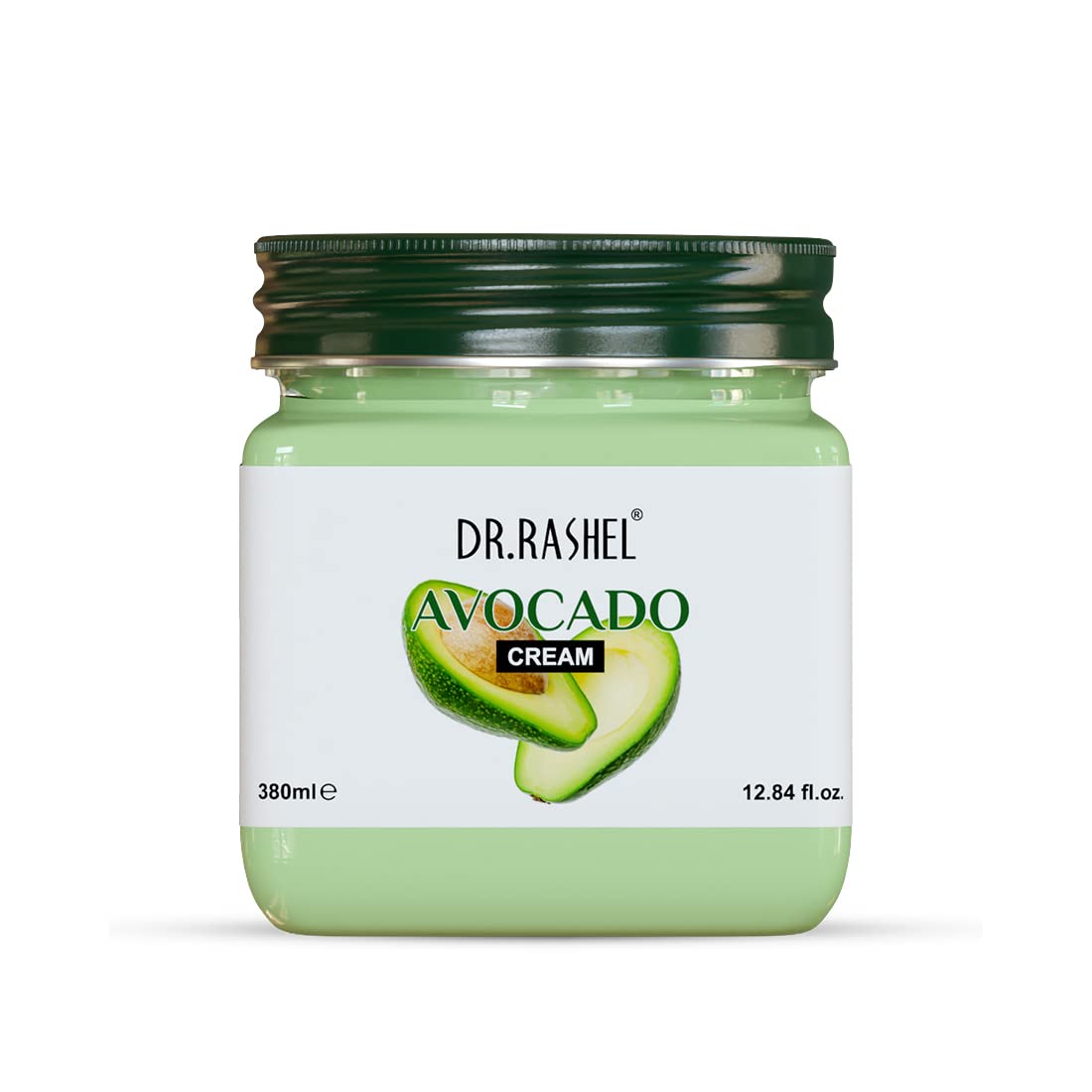 DR.RASHEL Avocado Face Cream For Women and Men (380 Ml) | All Skin Types |Soft and Healthy Skin | Repairing & Nourishment | Deep Hydration & Moisturization | 100% Vegan | Paraben Free