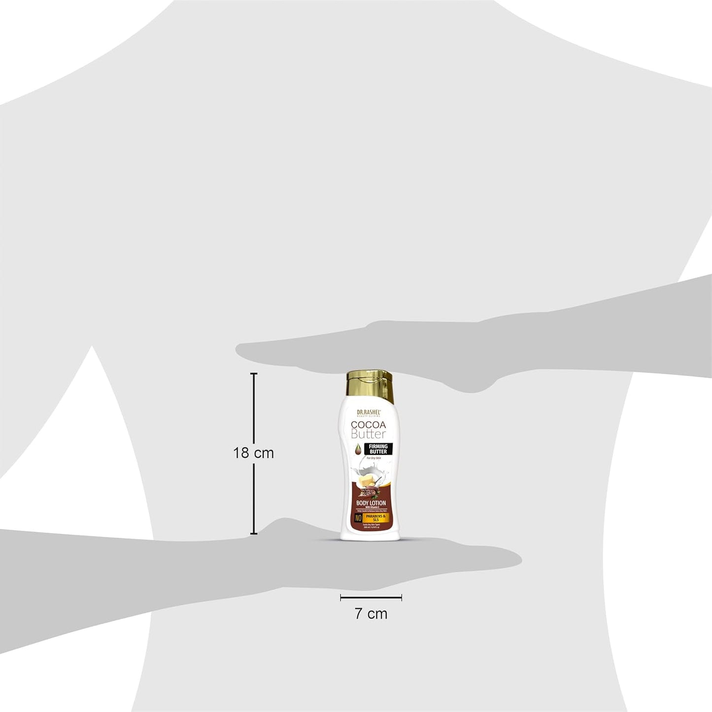 DR.RASHEL Cocoa Butter Body Lotion For Men & Women (200 ML)