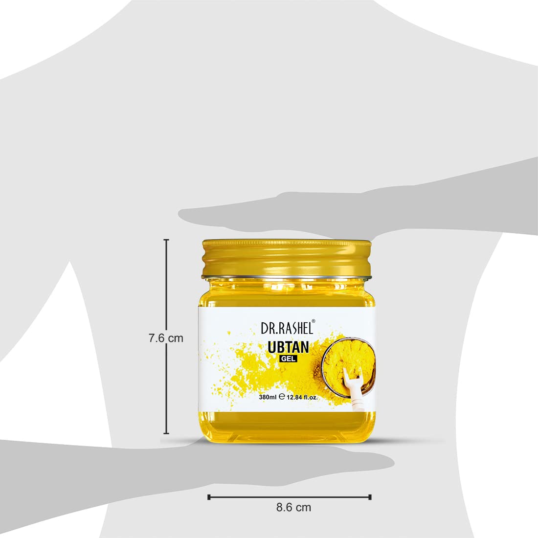 DR.RASHEL Gel For Face & Body For Normal Skin | Ubtan Gel | Haldi for Glowing Skin (380 Ml)