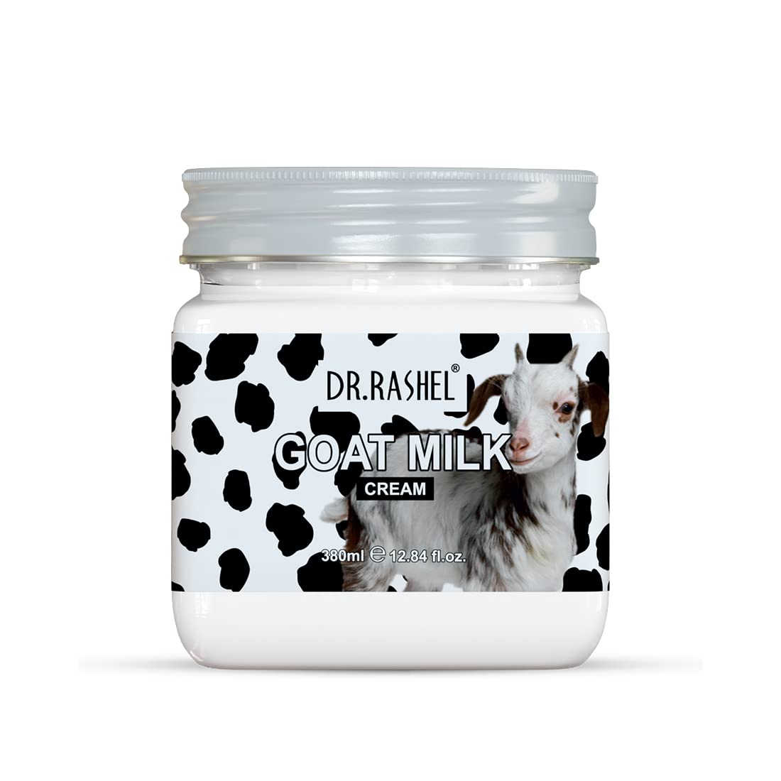 DR.RASHEL Goat Milk Face Cream For Women and Men (380 Ml) | All Skin Types |Soft and Healthy Skin | Repairing & Nourishment | Deep Hydration & Moisturization | 100% Vegan | Paraben Free