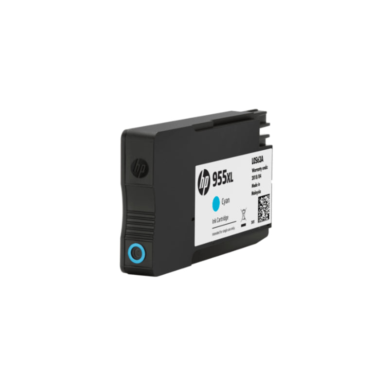 HP 955XL High Yield Cyan Original Ink Cartridge, L0S63AA