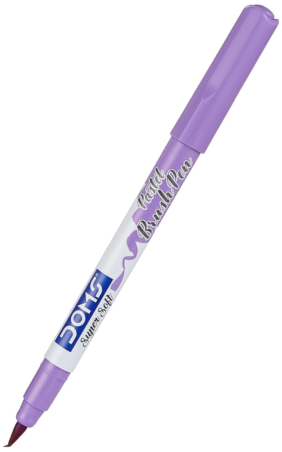 Doms Super Soft Tip Pastel Shades Brush Pen Set | 12 Pastel Shades + 1 Silver Shade + 1 Blender | Ideal for Doodling, Illustrations, Calligraphy, Artists, Studenst & Professioanls | Pack Of 1