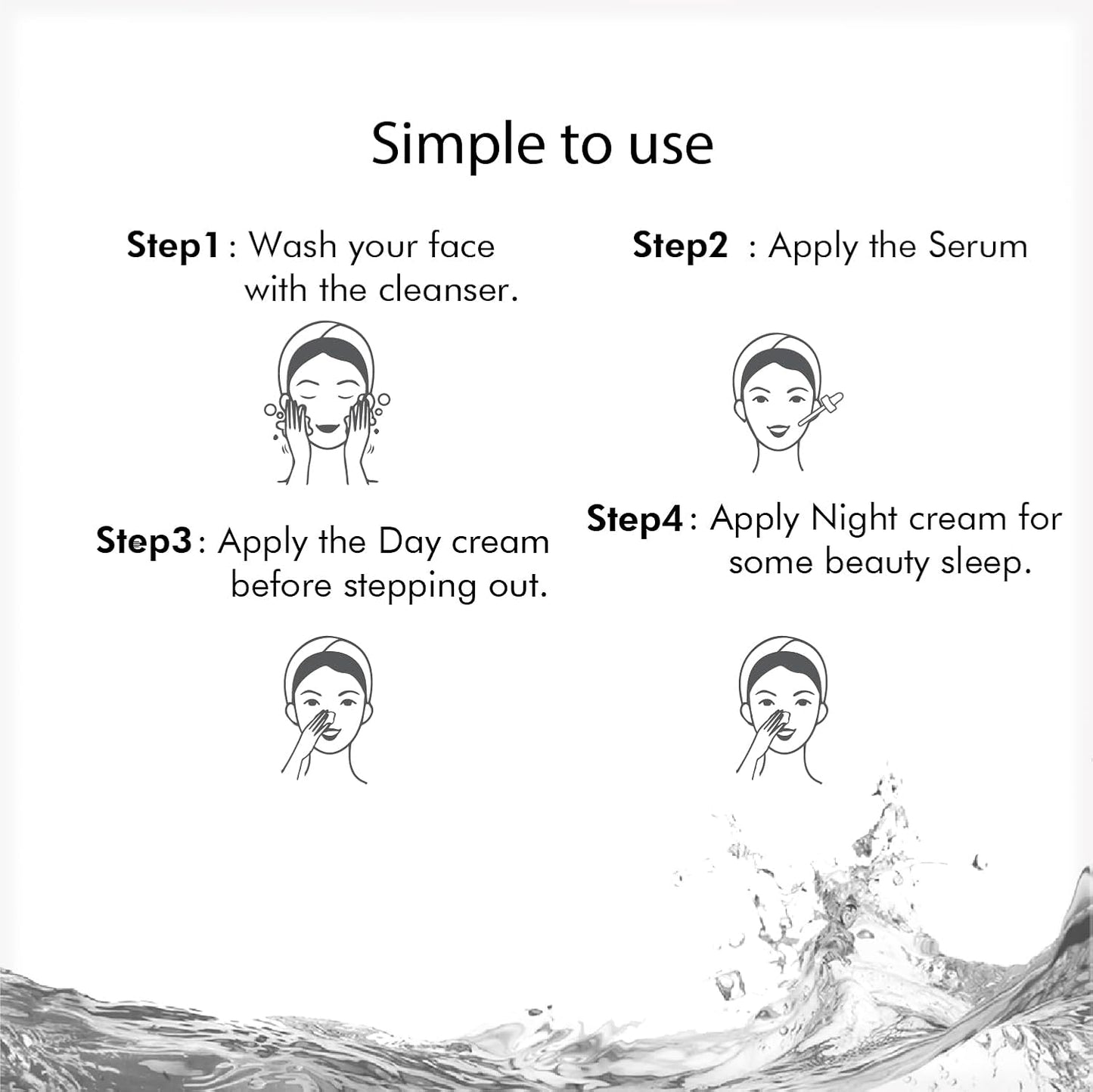 DR.Rashel Vitamin C Skin Care Series Enriched with the Goodness of Vitamin C and Hyaluronic Acid | Suitable for Skin Brightening & Anti-Aging | Facial Cleanser, Day Cream, Night Cream, Face Serum