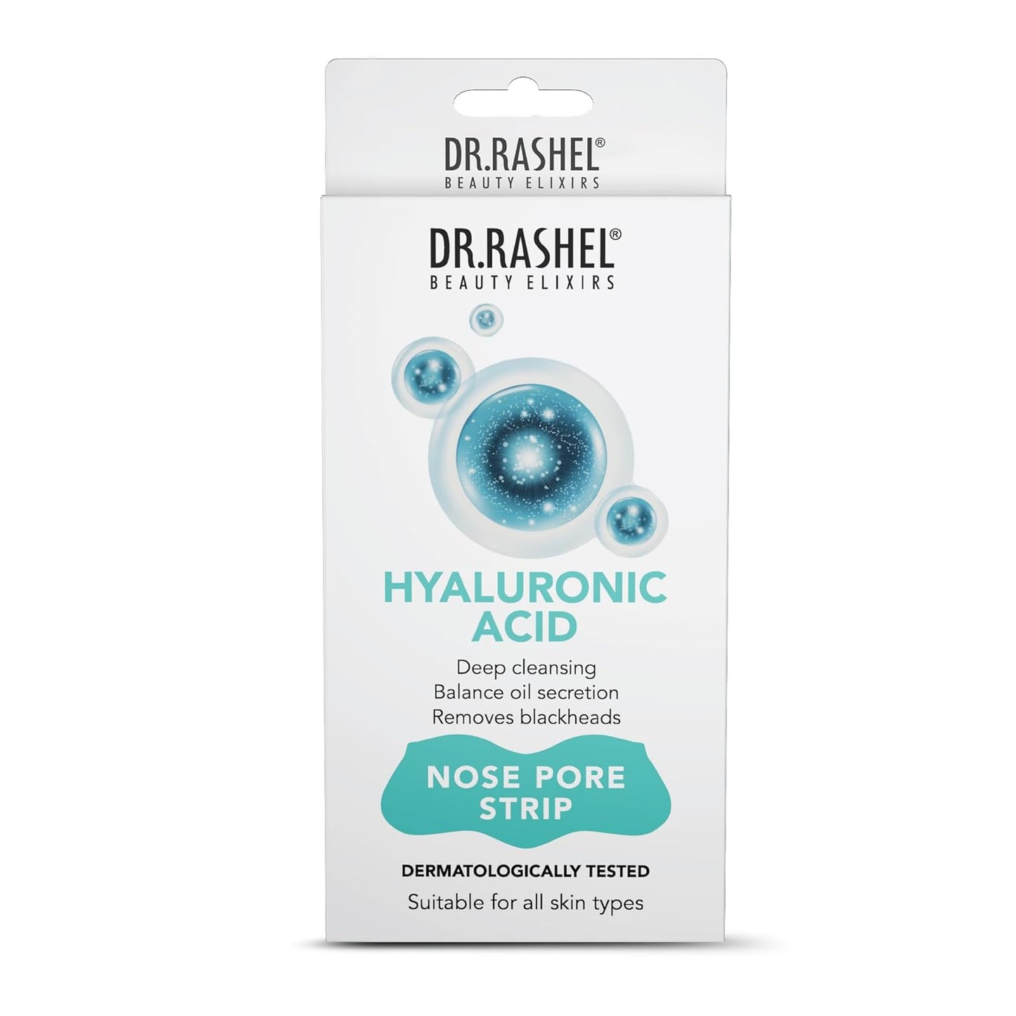 DR.Rashel Hyaluronic Nose Pore Strips For Pore Cleansing | Deep Cleansing Nose Strips For Painless Blackheads Removal | Deep Purifying Strips for Nose | 10 PCS