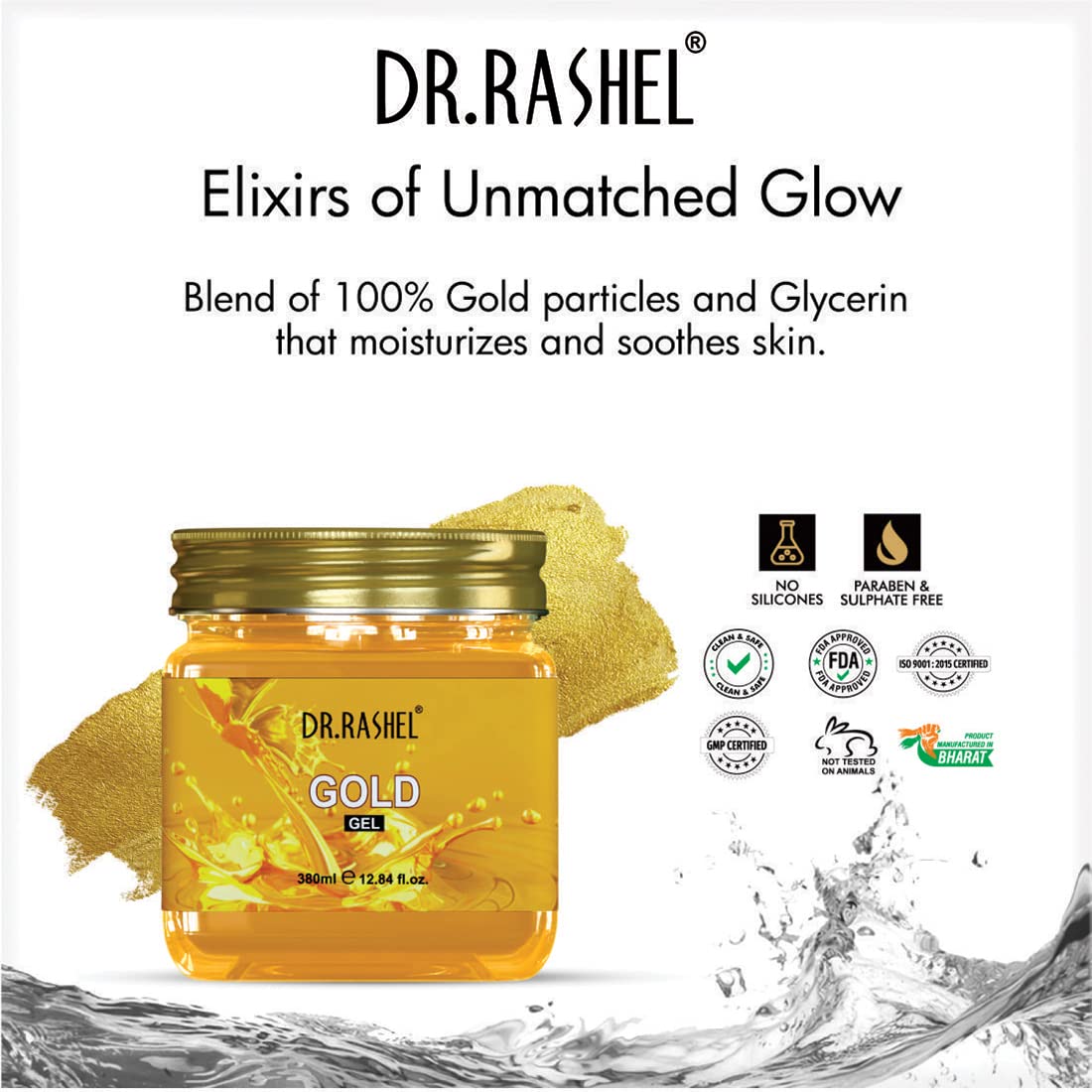 DR.RASHEL Gold Gel For Face & Body For Normal Skin (380 Ml)