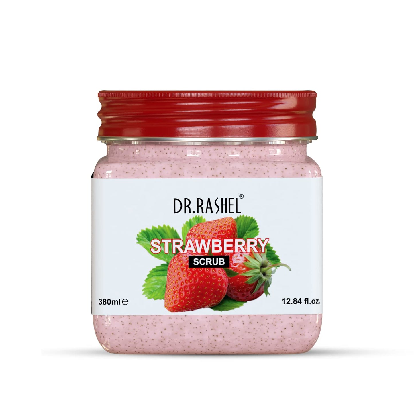 DR.RASHEL Strawberry Scrub For Face & Body (380 Ml) | All Skin |Cleanser Scrub For Deep Exfoliation | Dead Skin Remover Scrub | Tan Removal | Blackhead Remover Scrub