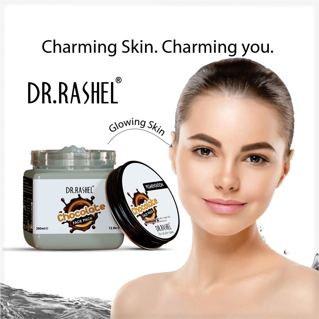 Dr.Rashel CHOCOLATE FACE PACK For vibrant glow, exfoliates purifies and hydrates the skin (380 ml)