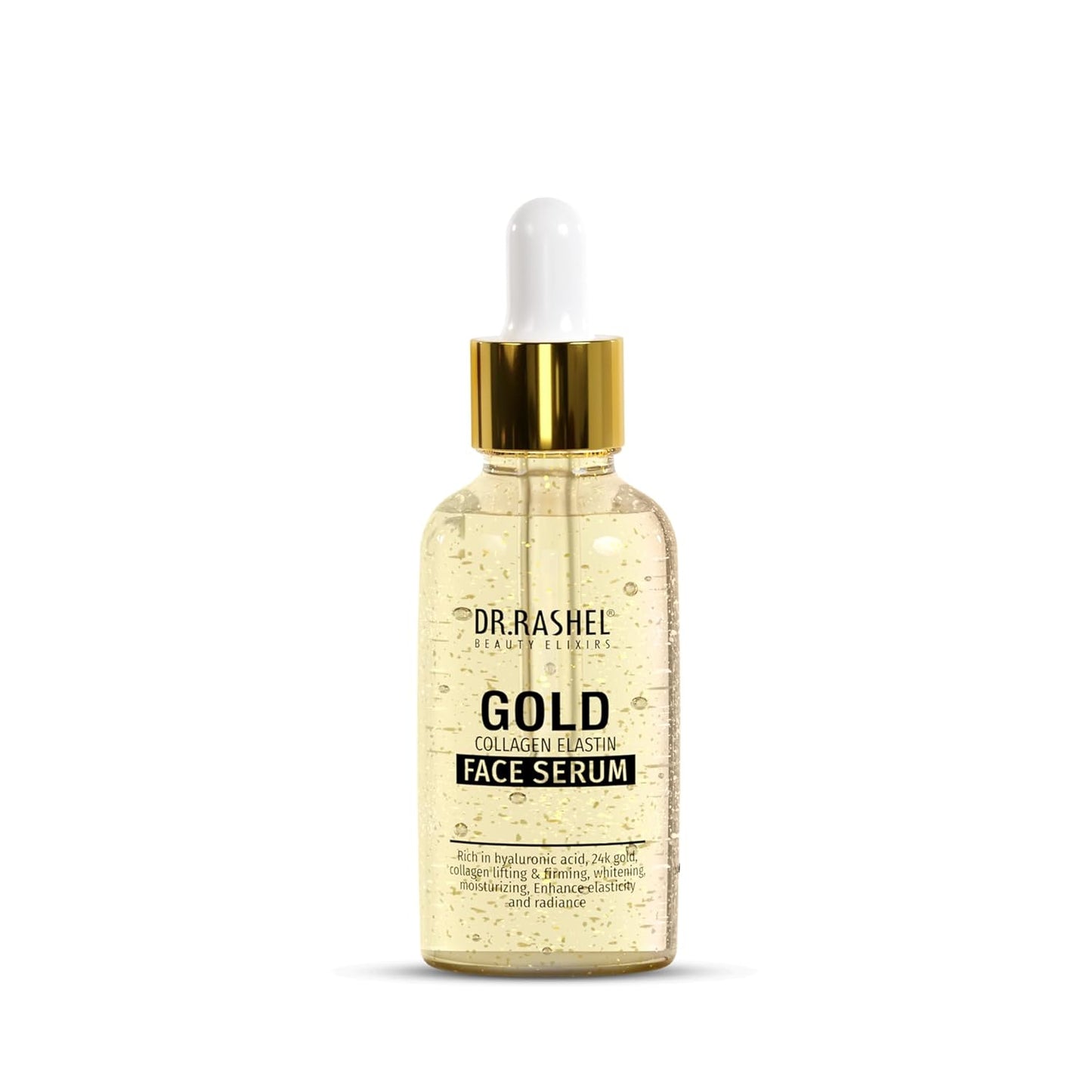 Dr.Rashel Gold Face Serum for Moisturizing & Glowing Skin | Fighting against Aging, Sun Damage, Dark Spots | 30ml