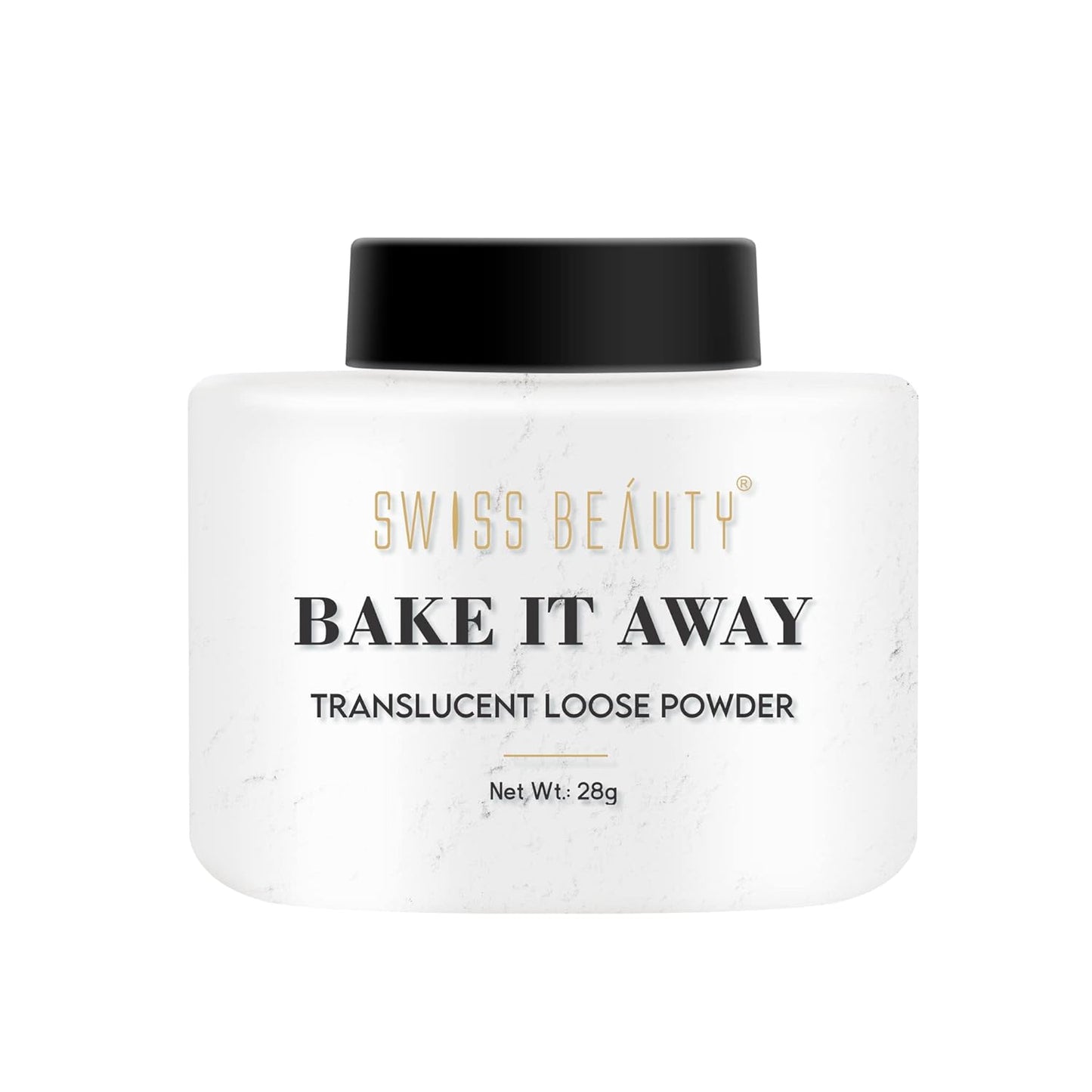Swiss Beauty Bake It Away Makeup Loose Powder | Lightweight Setting Powder | Loose Compact Powder | Shade - Transparent, 28g