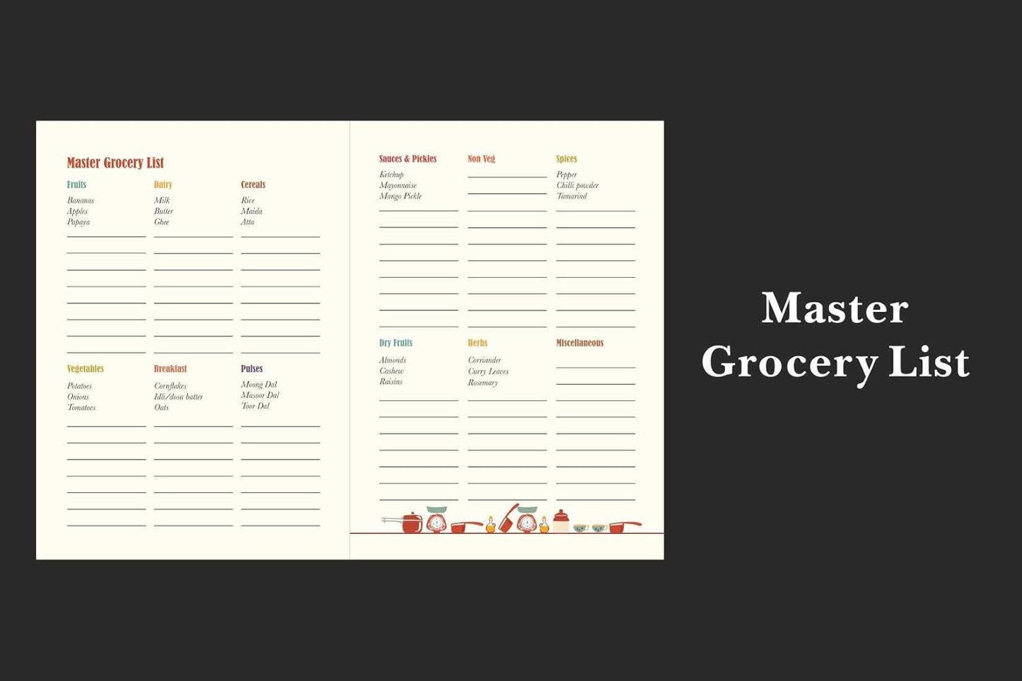MatrikaS Recipe Journal - A5 - A (MatrikaS Recipe Journal Inspires The Chef in You, to be Creative in The Kitchen & Record Your Experiments with recipies!)