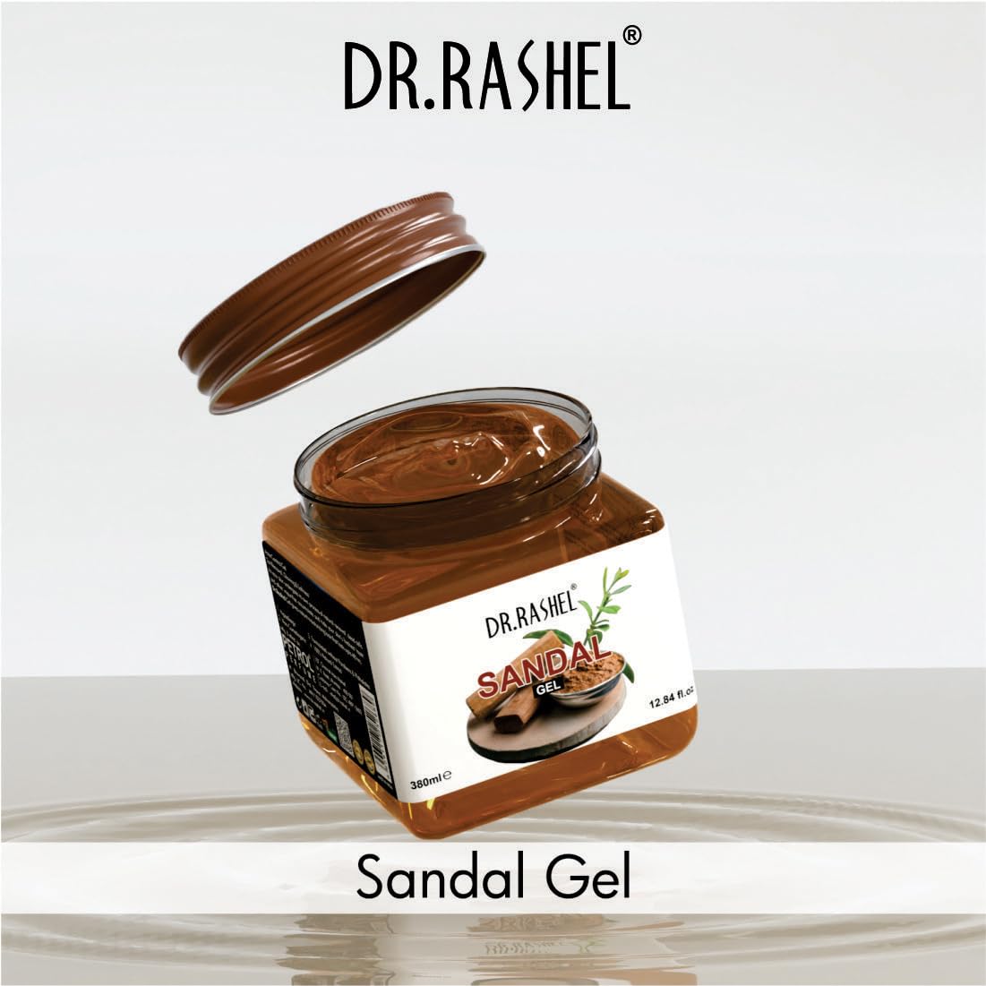 DR.RASHEL Sandal Gel For Face & Body (380 Ml) | All Skin |Cleanser Gel For Deep Exfoliation | Dead Skin Remover | Tan Removal | Blackhead Remover | Applicabl For Men and Women
