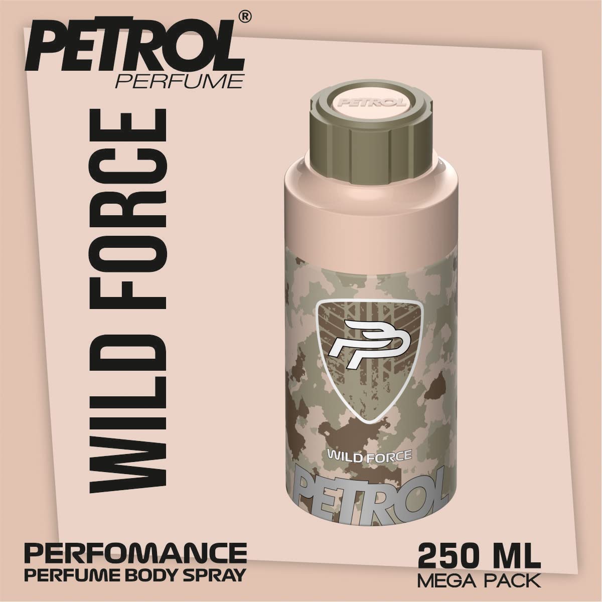 Petrol Perfume Wild Force Deodorant Long Lasting Fragrance Body Spray for Men 250ml