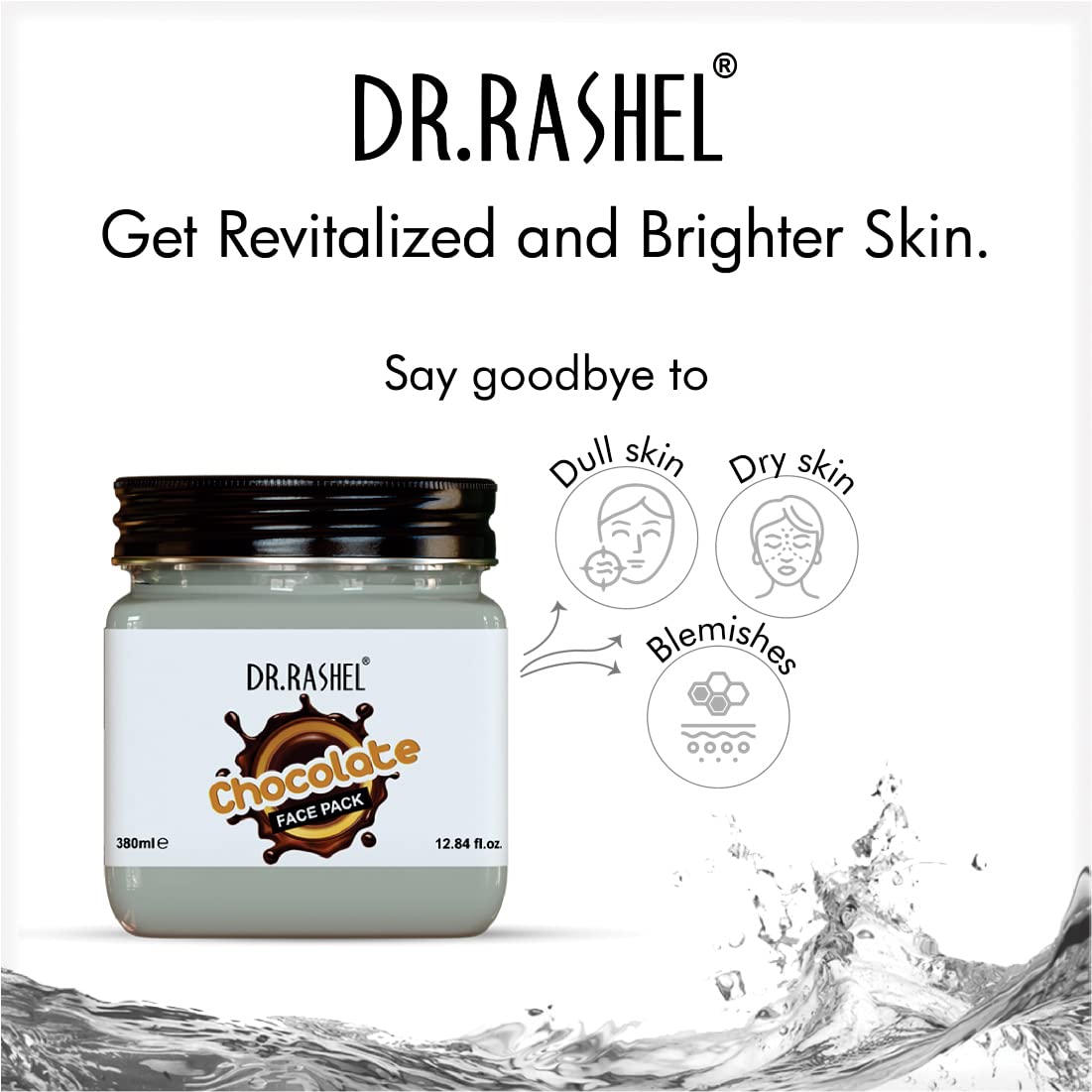 Dr.Rashel CHOCOLATE FACE PACK For vibrant glow, exfoliates purifies and hydrates the skin (380 ml)
