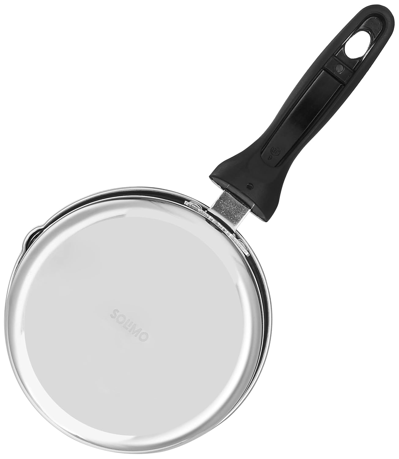 Solimo - 2 Pcs Stainless Steel Cookware Set - (Tope 18 cm, Sauce 14 cm) 2500 Liter