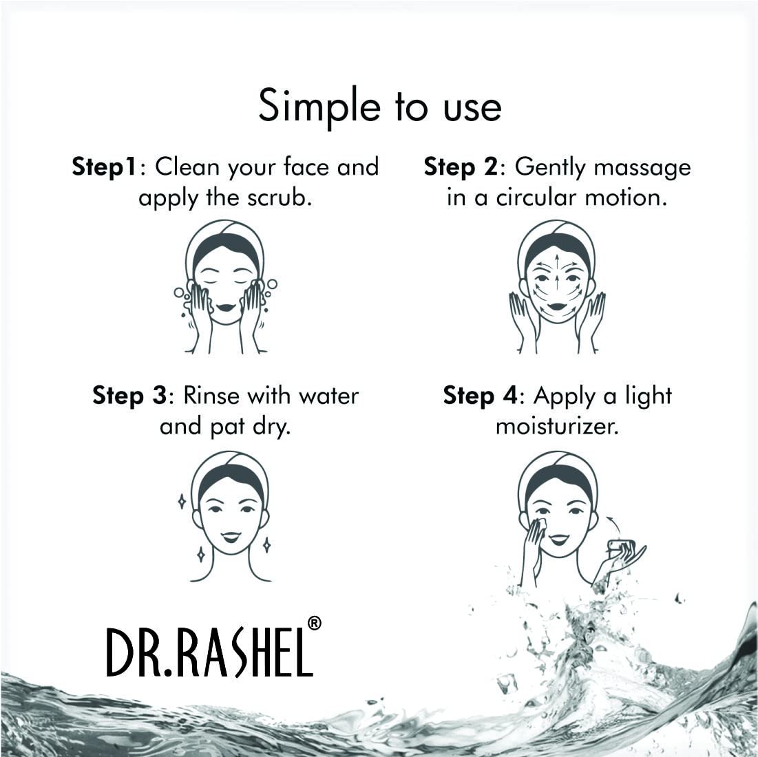 DR.RASHEL Fruit Scrub For Face & Body (380 Ml) | All Skin |Cleanser Scrub For Deep Exfoliation | Dead Skin Remover Scrub | Tan Removal | Blackhead Remover Scrub
