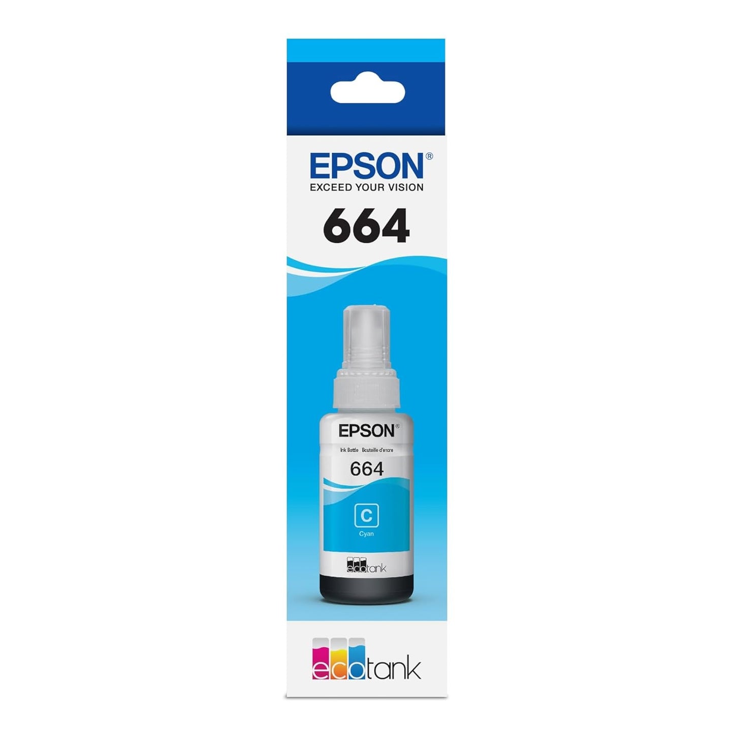 Epson T664220 EcoTank Cyan Ink Bottle