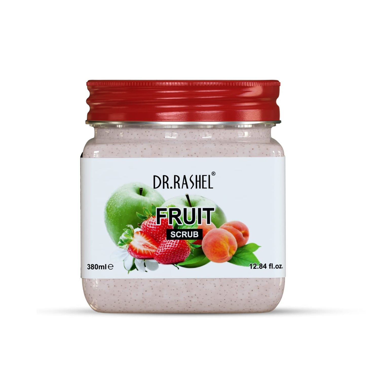 DR.RASHEL Fruit Scrub For Face & Body (380 Ml) | All Skin |Cleanser Scrub For Deep Exfoliation | Dead Skin Remover Scrub | Tan Removal | Blackhead Remover Scrub