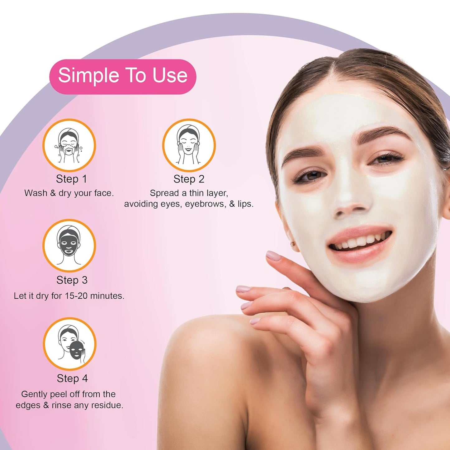 DR.RASHEL White Skin Peel Off Mask For Men & Women (120ml) | Fights Pollution & Dirt | Removes Impurities & Acne | Deeply Detoxifies Skin | Pack of 1