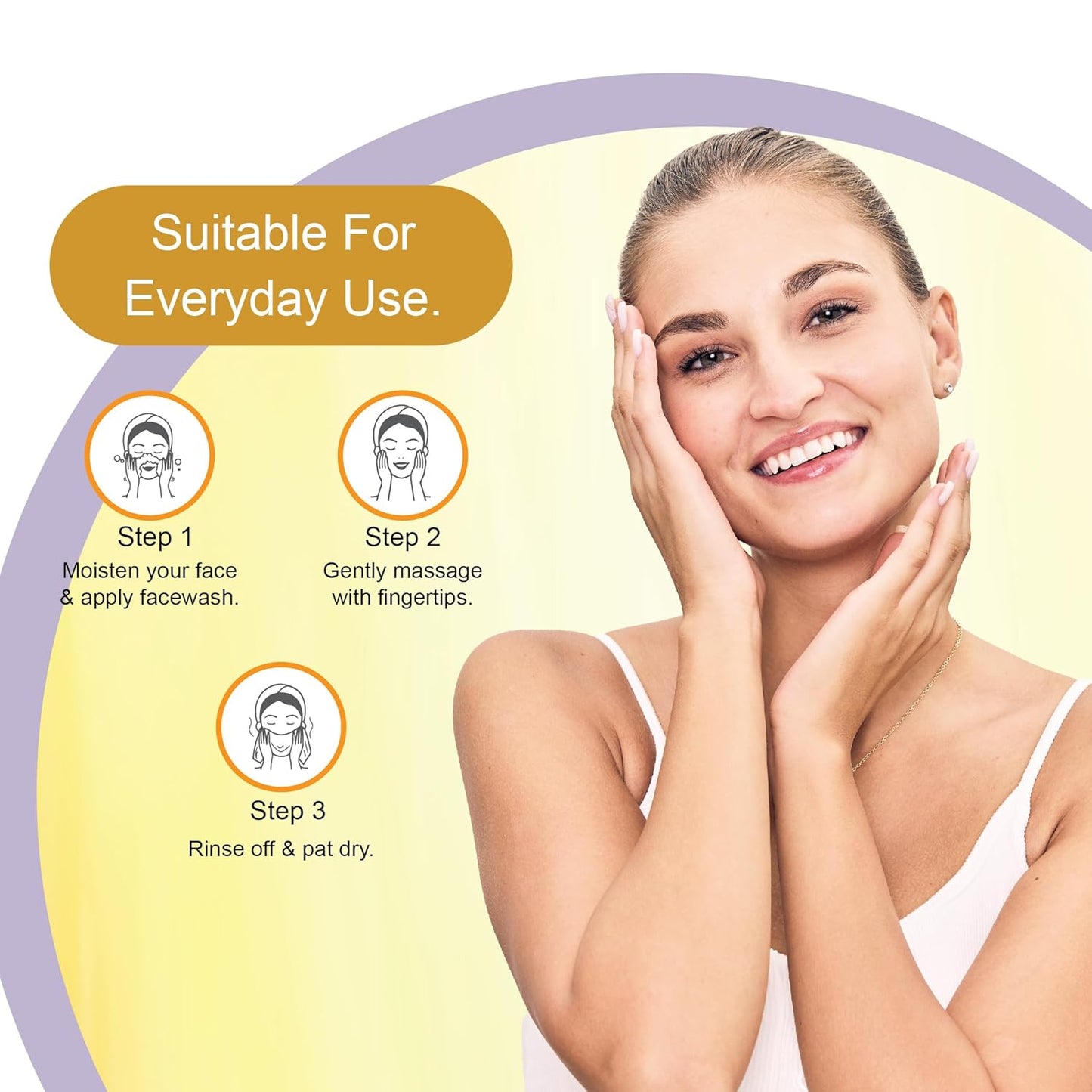 DR.RASHEL Gold Face Wash Lighten the Complexion with Licorice Extract with No Parabens, SLS, Silicones & Colour (100 ml)