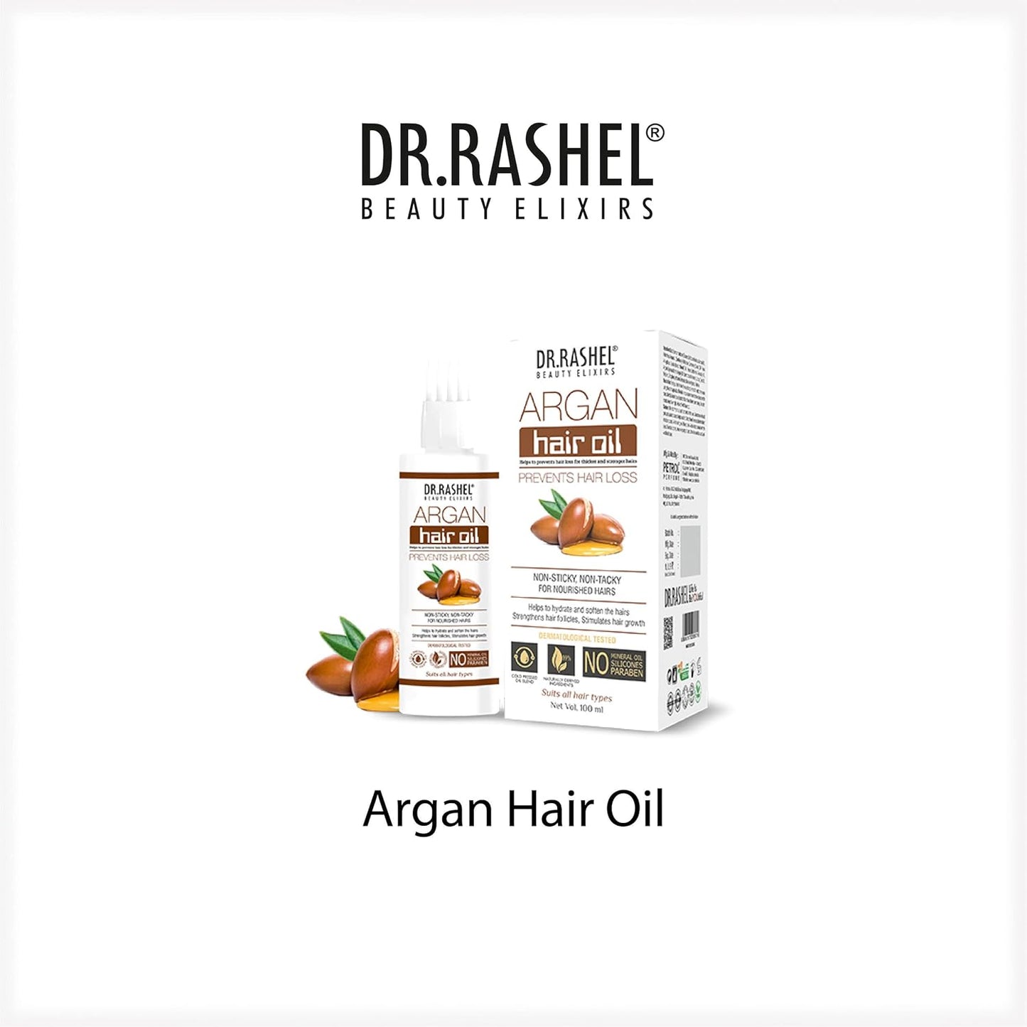 DR.Rashel ARGAN HAIR OIL WHICH HELPS TO PREVENTS HAIR LOSS FOR THICKER & STRONGER HAIRS Hair Oil