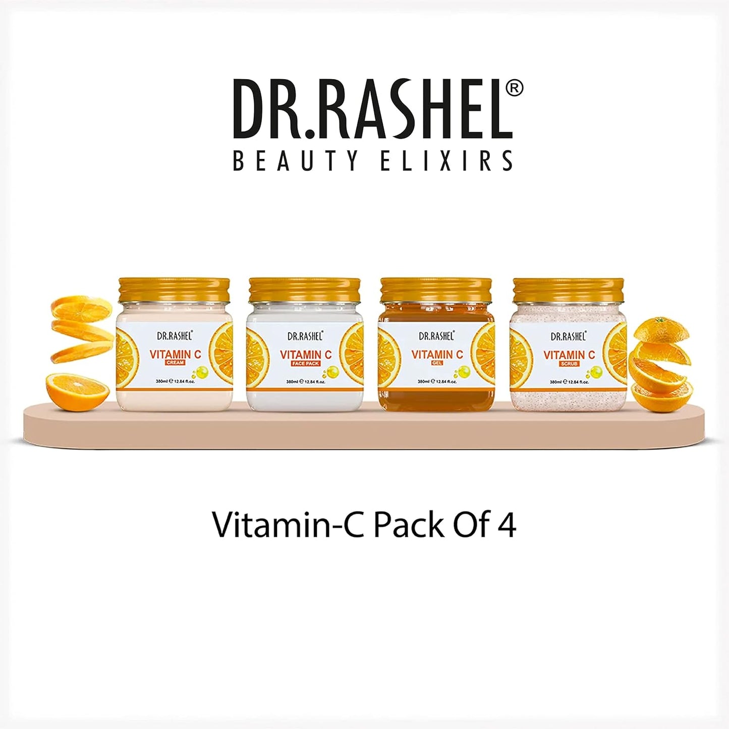 DR.RASHEL VITAMIN C PACK OF 4 (SCRUB, GEL, CREAM & FACEPACK)